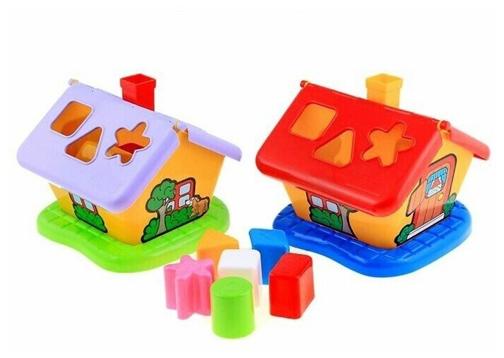 Развивающая игрушка Садовый домик с сортером, цвета