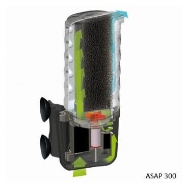 Фильтр внутренний AQUAEL ASAP FILTER 300 для аквариума до 100 л (300 л/ч, 4.2 Вт) - фотография № 17