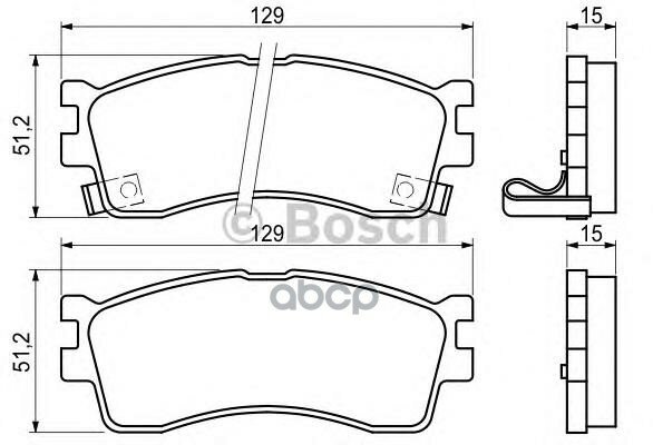 Комплект Тормозных Колодок, Диско Bosch арт. 0986494144