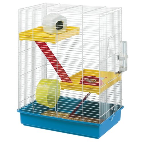 клетка ferplast hamster duo для хомяков д 46 x ш 29 x в 37 5 см в ассортименте Клетка для грызунов Ferplast Hamster Tris 46х29х58 см 46 см 29 см 58 см голубой