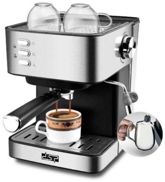 Высококачественная Кофемашина полуавтоматическая Coffee Maker с капучинатором/Высокая мощность 850 Вт - фотография № 7