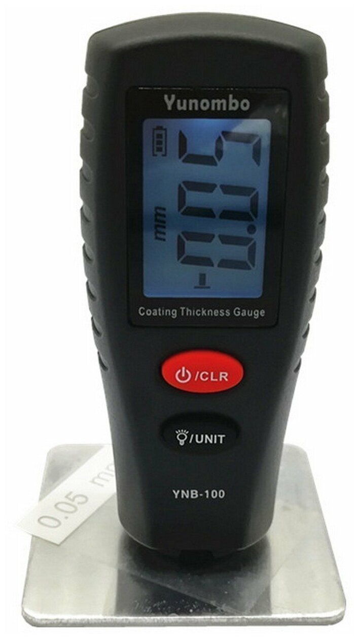 Толщиномер лакокрасочного покрытия ЛКП YUNOMBO YNB-100 (батарейки в комплекте) - фотография № 6