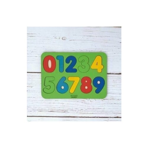 Вкладыш деревянный Изучаем цифры, деревянный деревянный пазл вкладыш головоломка цифры и формы раскраска детская логика