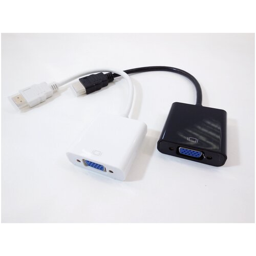 Адаптер Переходник Конвертер HDMI на VGA portable plug and play vga to hdmi output 1080p hd audio tv av hdtv pc video cable vga hdmi converter adapter usb cable