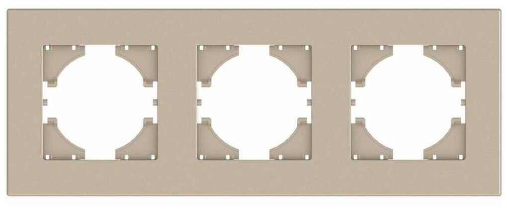С1113-027 GUSI City рамка 3-местная, цвет шампань. - фотография № 1