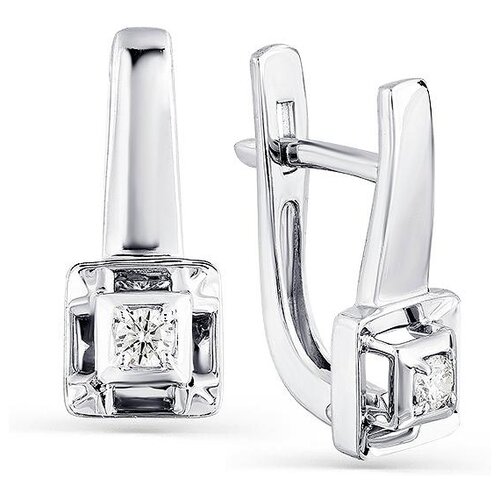 Серьги Master Brilliant Золотые серьги с бриллиантом