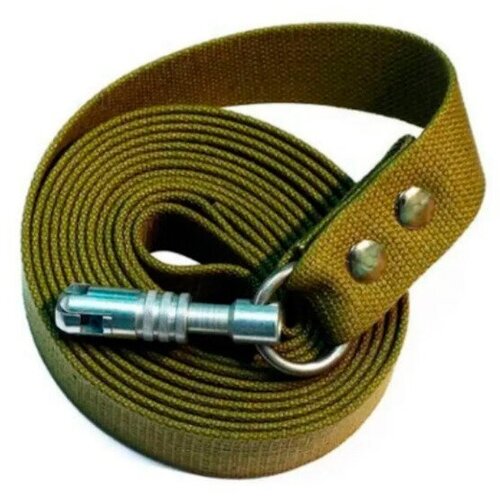 Поводок брезентовый 35 мм 3 метра , цилиндрический карабин