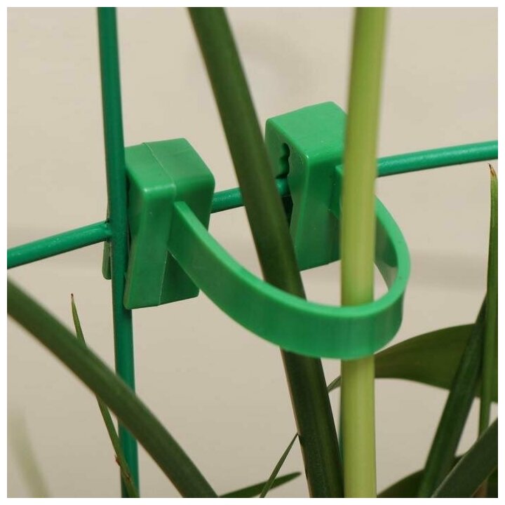 Подвязки для растений, 9 см, набор 10 шт., пластик - фотография № 3