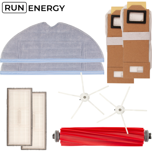 комплект run energy для робота пылесоса xiaomi roborock s7 s70 s75 s7 max s7maxv t7 t7plus t7s t7s plus Комплект Run Energy для робота-пылесоса Xiaomi Roborock S7; S70; S75; S7 Max; S7MaxV; T7; T7Plus; T7S; T7S plus.