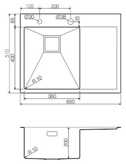 Кухонная мойка Omoikiri Akisame 65-LG-L - фотография № 13