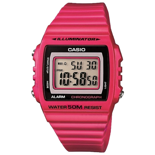 Наручные часы CASIO Наручные часы CASIO W-215H-4A, розовый