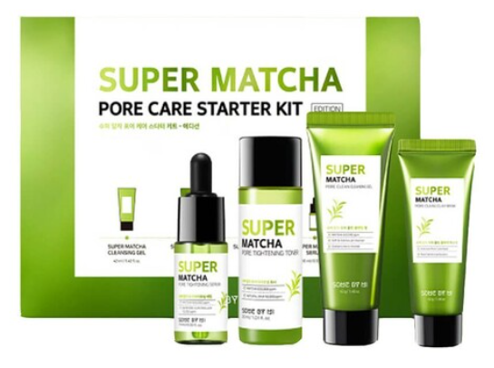 Набор миниатюр для сужения пор с чаем матча Some By Mi Super Matcha Pore Care Starter Kit