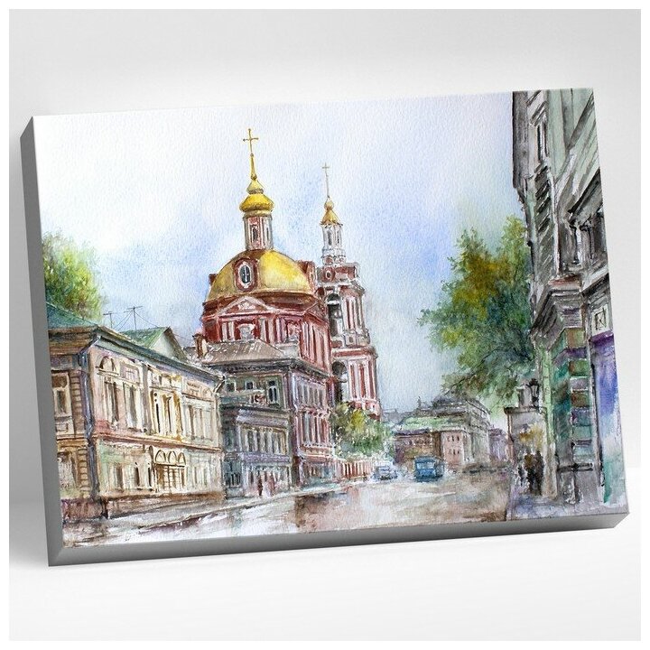 Картина по номерам дорофеев С. В. москва, старая басманная улица, 40x50 см. Molly