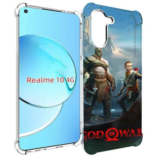 Чехол MyPads God Of War Кратос Атрей для Realme 10 задняя-панель-накладка-бампер чехол mypads god of war кратос атрей для samsung galaxy xcover 5 задняя панель накладка бампер