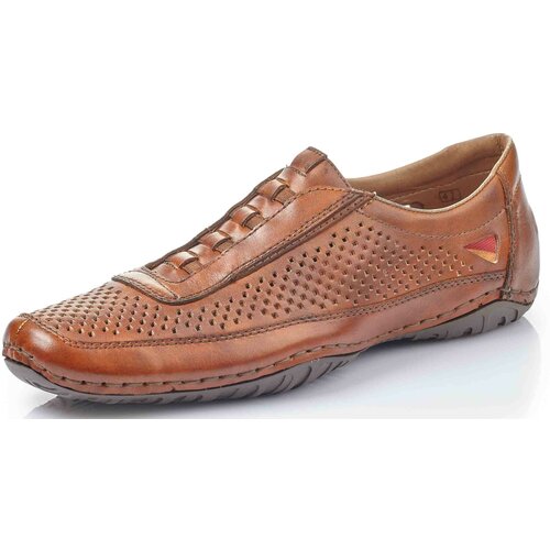 Туфли Rieker, демисезон/лето, натуральная кожа, размер 44, коричневый