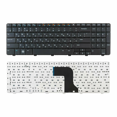 Клавиатура для ноутбука Dell M5010, N5010 черная клавиатура для msi gs65 gs65vr c подсветкой красные буквы p n nsk fdabnб 9z nevbn a0r