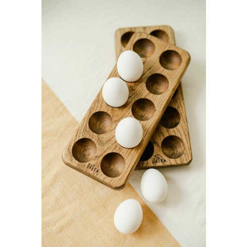 Лоток для яиц деревянный ПаLка