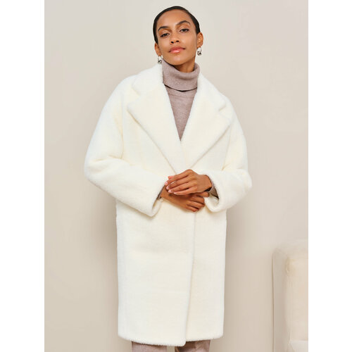 фото Пальто viaville, размер 48/50, белый