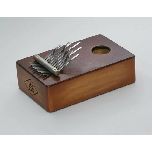 Каримба 9, малая, коричневая с эффектом старения. Калимба ручной работы