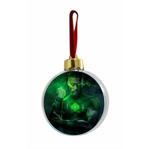 Новогодний ёлочный шар Зелёный фонарь, Green Lantern №5
