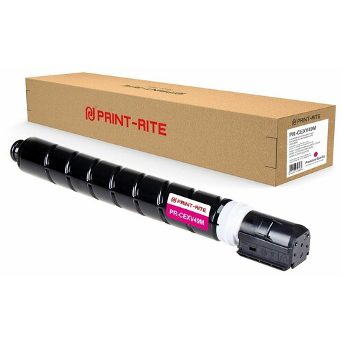 Print-Rite PR-CEXV49M MAGENTA картридж лазерный (Canon C-EXV49M - 8526B002) пурпурный 19000 стр картридж c exv49m для canon imagerunner c3520i c3320 c3320i ir c3320 ir c3520i sakura пурпурный