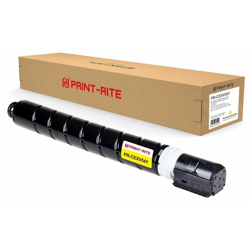 Print-Rite PR-CEXV54Y картридж лазерный (Canon C-EXV54Y - 1397C002) желтый 8500 стр картридж nv print c exv54y желтый для canon imagerunner c3025 c3025i c3125 c3125i 8 5k 1397c002 nv c exv54y