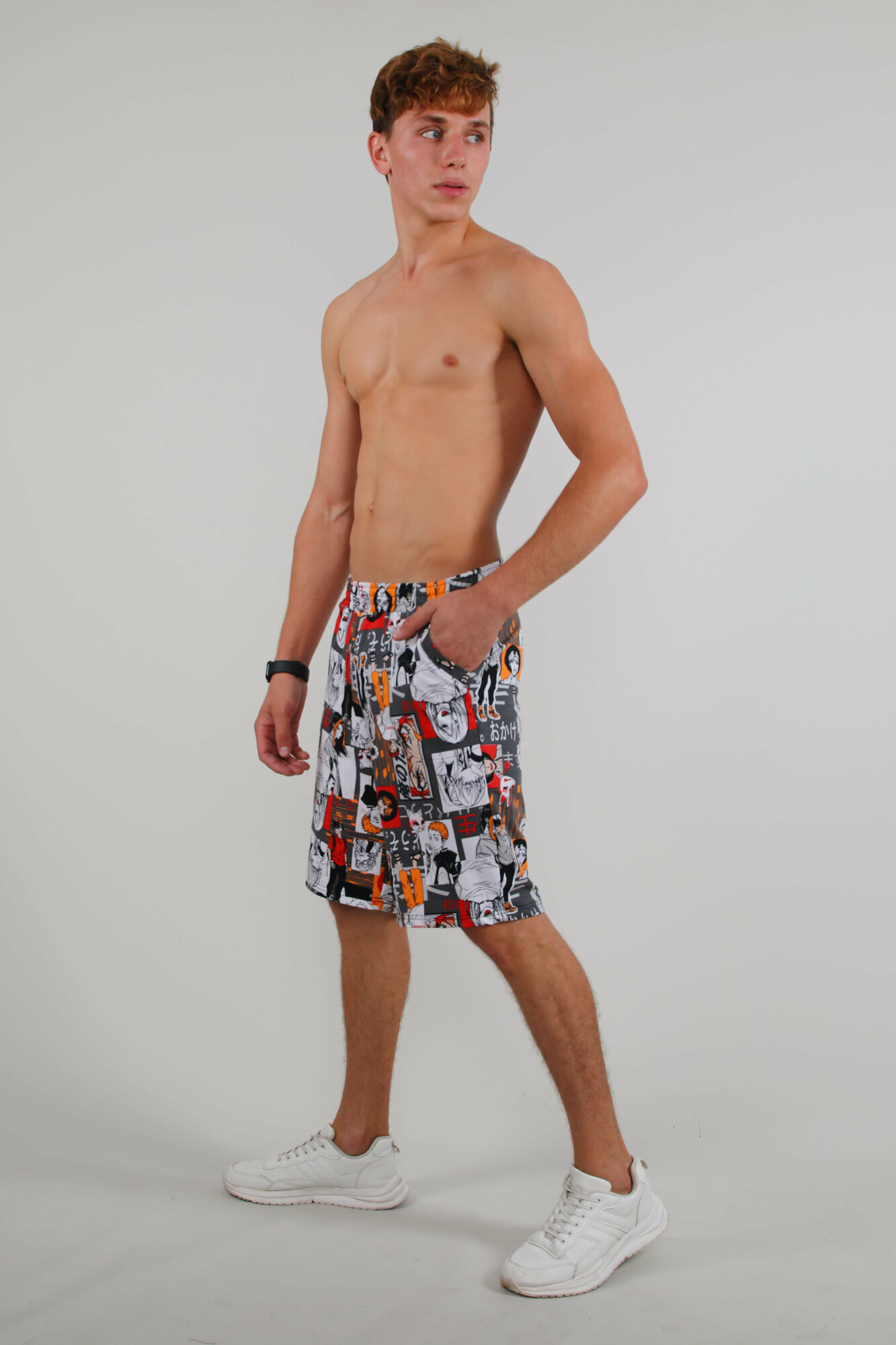 Шорты MORE HOME, размер 48, красный — фото 1