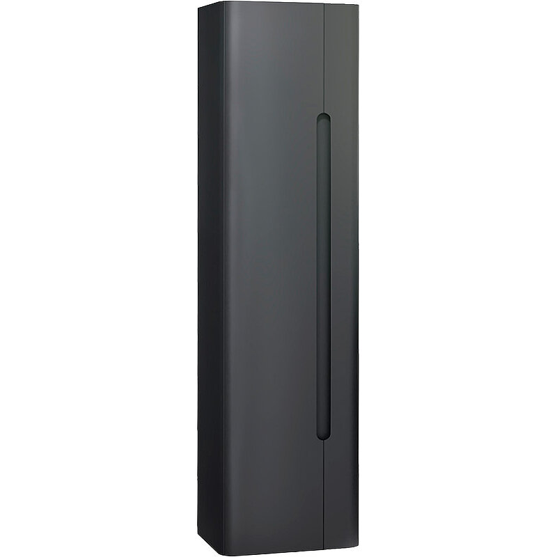 фото Шкаф пенал Jorno Shine 33 Shi.04.125/P/A подвесной Антрацит