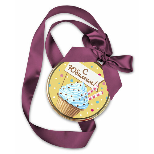 Шоколад молочный Медаль "С Юбилеем!" (Кексик) 70 г "Лакомства для здоровья"