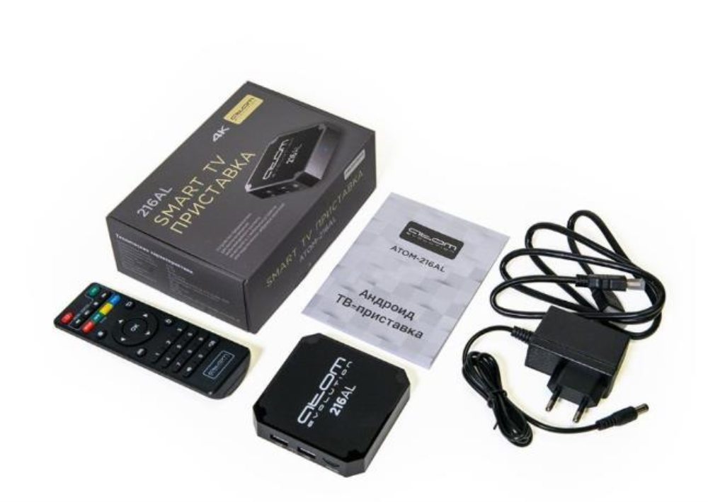 Смарт приставка ATOM-216AL (Android TV Box), Allwinner H313, 2/16Gb, АTOMevolution (16200) — фото 13