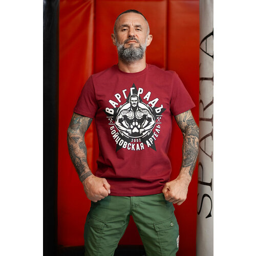 фото Футболка варгградъ, размер l, бордовый