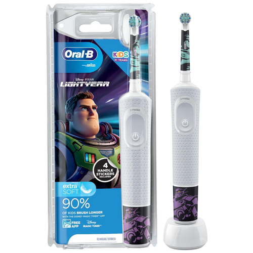Электрическая зубная щетка Oral-B Vitality Kids Buzz Lightyear 3 359000₽
