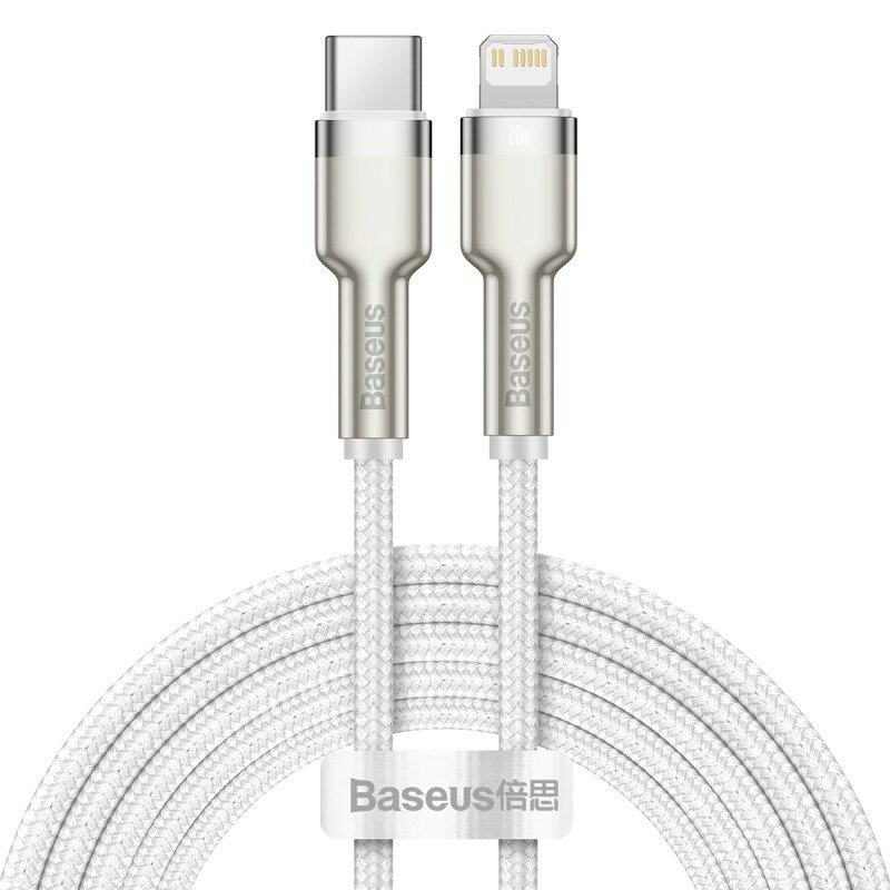 Кабель-зарядка Type-C на Lighting Baseus Cafule 20W 2м (CATLJK-B02) белый
