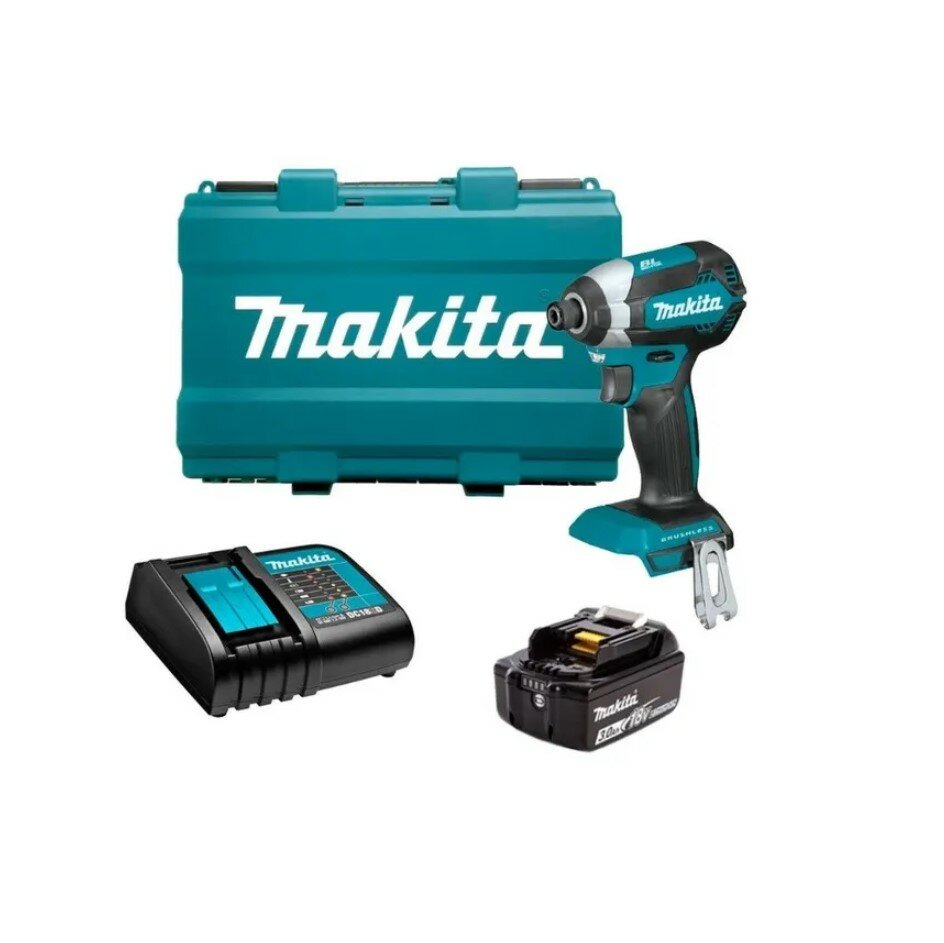 Аккумуляторный ударный винтовёрт Makita DTD153SF (18V, 1 x 3.0Ah, Li-Ion, з/у, кейс)