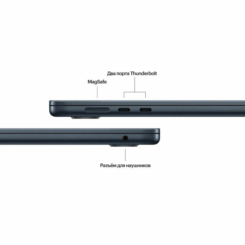 Ноутбук Apple MacBook Air 15 (2024) M3, 8/512 ГБ, MRYV3, Midnight | Темная Ночь, английская раскладка — фото 1