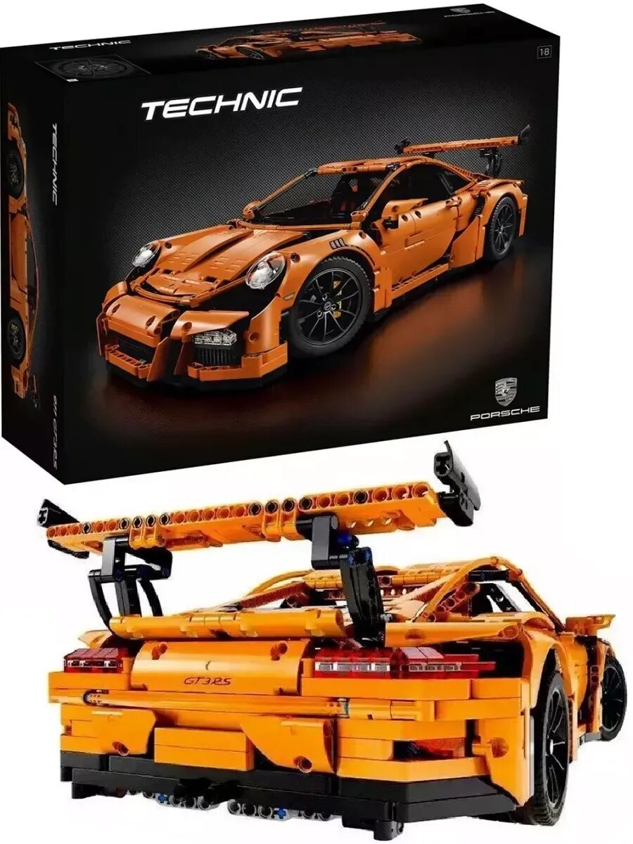 Конструктор Lepin Porsche 911, гоночный автомобиль, для девочек и мальчиков, 2729 деталей