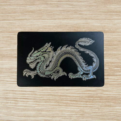 Изображение товара Умная электронная визитка на NFC-карте из металла (White Dragon) с бесплатной виртуальной картой