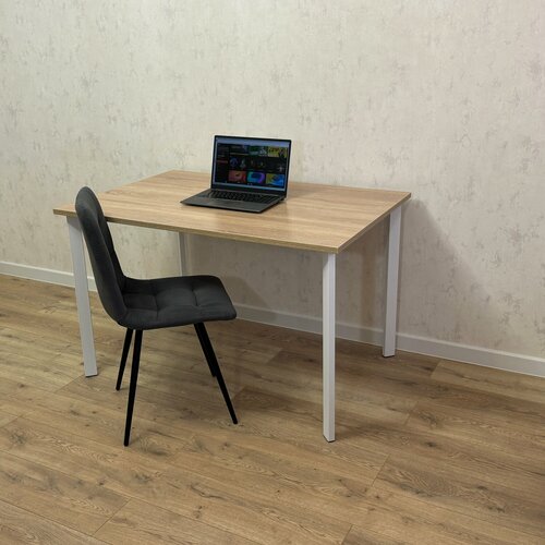 Изображение товара Письменный стол Компьютерный Дуб 120*80 см. Ножки белые