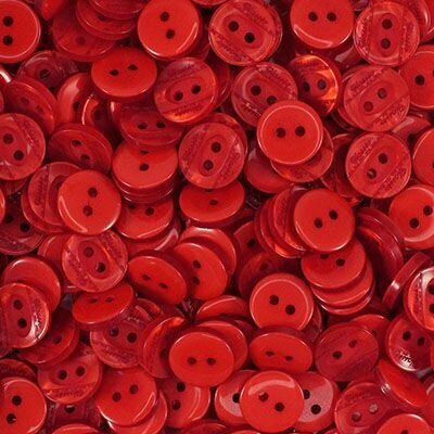 Пуговицы рубашечные пластиковые  А 152 20L 09 красный 1 250шт 