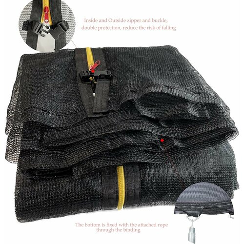 Безопасная сетка для защитн батута для замены 8 футов 6 столбы (244cm)