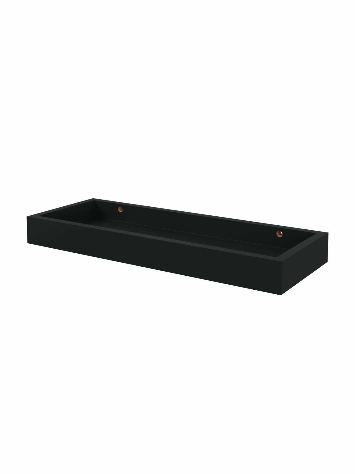 Полка настенная Spaceo Paris 40x15 см МДФ цвет чёрный