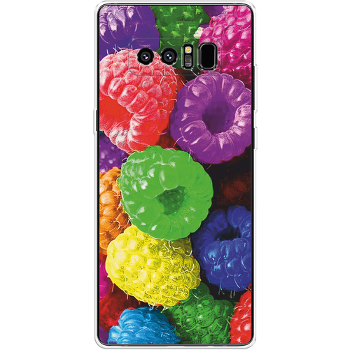 Силиконовый чехол на Samsung Galaxy Note 8 / Самсунг Галакси Нот 8 Разноцветная малина