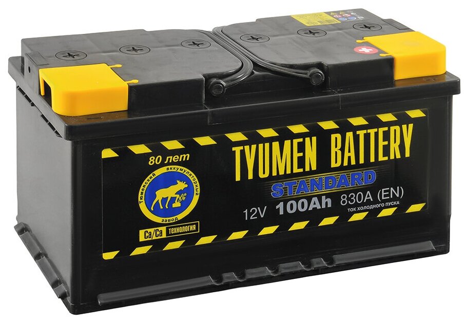 Аккумулятор TYUMEN BATTERY STANDARD 100 Ач 830А О/П TNS100.0