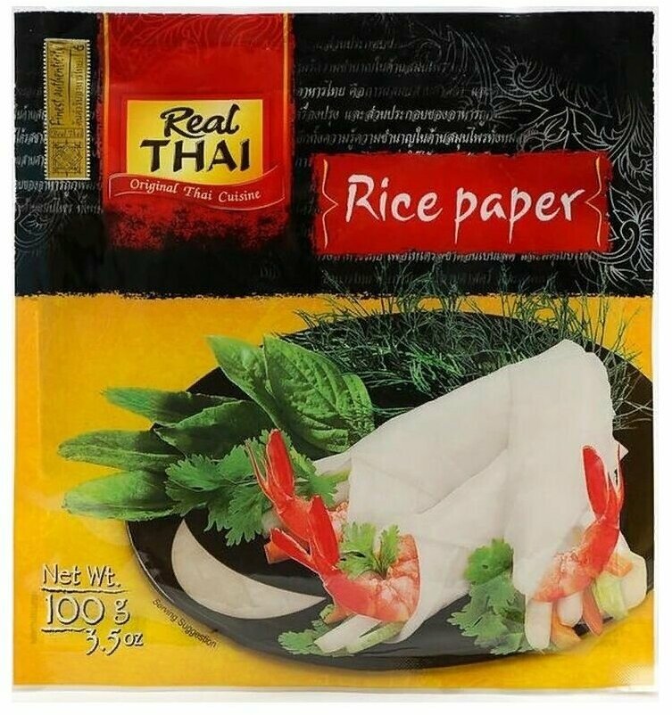 Рисовая бумага круглая Real Thai, 16 см, Таиланд, 100 г