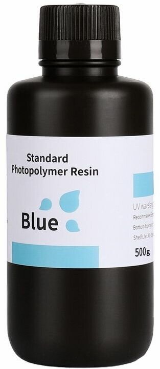 Фотополимер Elegoo Standard Resin Голубой, 0.5 л