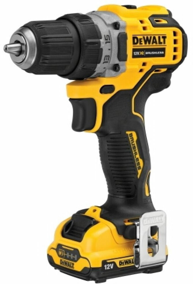 Дрель-шуруповерт бесщеточная аккумуляторная DeWalt DCD701D2-QW