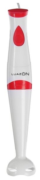 Блендер LuazON LBR-23, погружной, 250 Вт, 1 скорость, бело-красный Luazon Home .
