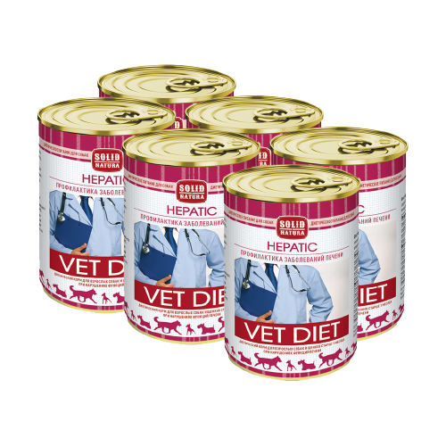 Solid Natura VET Hepatic диета для собак влажный 0,34 кг (12 шт в уп)