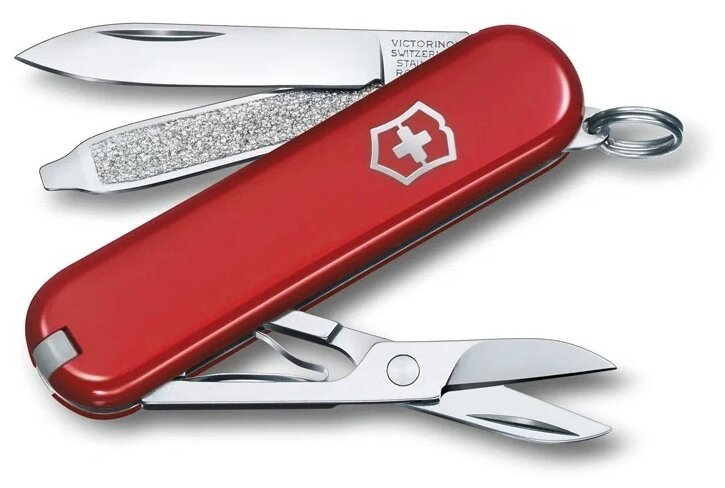 Швейцарский Нож-брелок VICTORINOX Classic SD Colors "Style Icon", длина лезвия 4 см, 7 функций. 0.6223.G