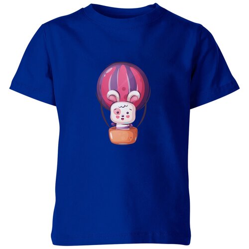 Футболка Us Basic, размер 10, синий детская футболка зайчик на воздушном шаре 116 синий
